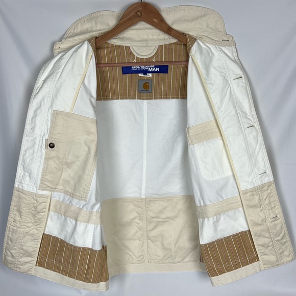 Junya Watanabe MAN X Carhartt Oxford/Canvas Chore Coat Men’s S AD2017 CDG VGC - Picture 5 of 12